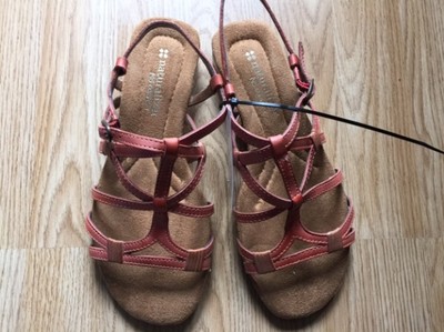 Naturalizer N5 bequeme römische Gladiator-Sandalen Größe 4 koralle
