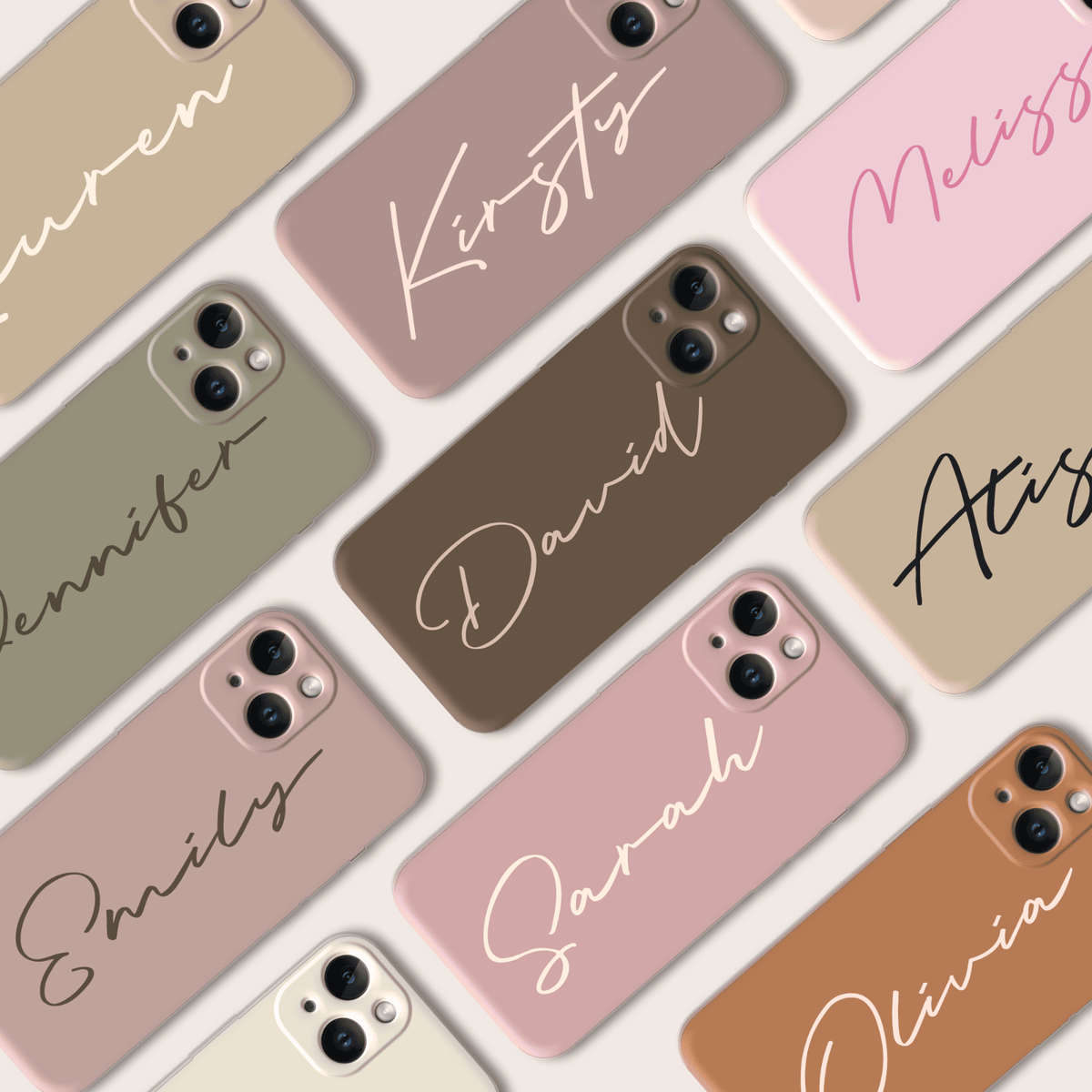 Personalised Phone Case Custom Name For iPhone 15 14 13 12 11 XR