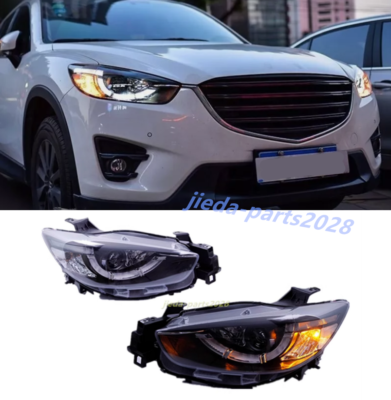 Pair LED Headlights For Mazda CX-5 2012-2016 DRL Projector Upgrade