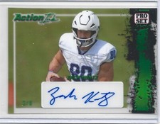 2023 Leaf Pure Pro Set Zack Kuntz Action Ink Auto #/8 Penn State New York Jets