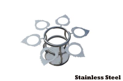 Stainless Steel Six Leaves Fruit Plate Household Fruit/Candy Storage Holder New