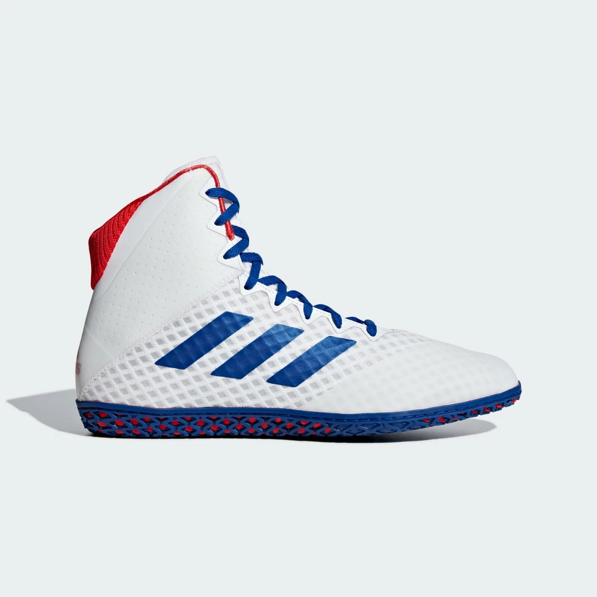 Adidas Mat Wizard 4 Wrestling Shoes Red/White/Blue BC0533 Men's Size 11.5  NEW