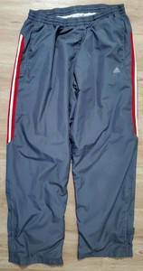 Adidas Mens Track Pants Size XL Clima365 Lined Gray | eBay