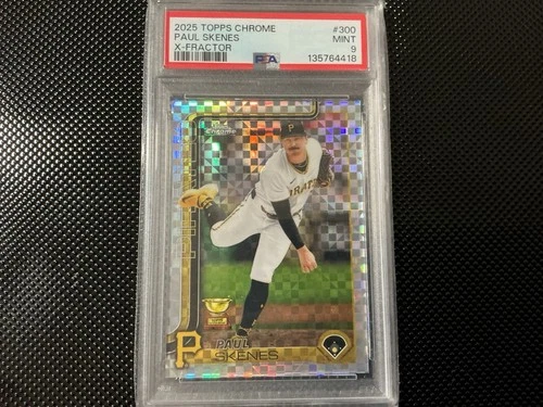 Topps 2025 Chrome Paul Skenes X-Fractor #300 PSA 9 Pittsburgh Pirates MLB