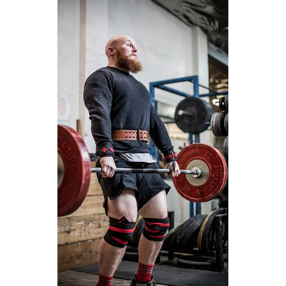 Harbinger Red Line Weight Lifting Knee Wraps - Image 3 of 4