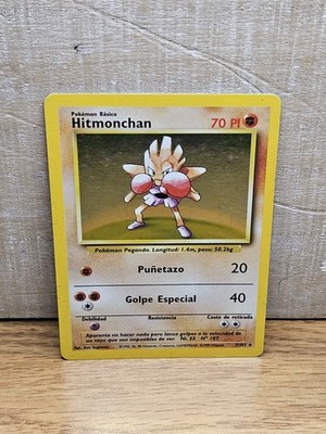 Hitmonchan 7/102 Spanish Base Set Holo Rare Pokmon Card TCG | eBay