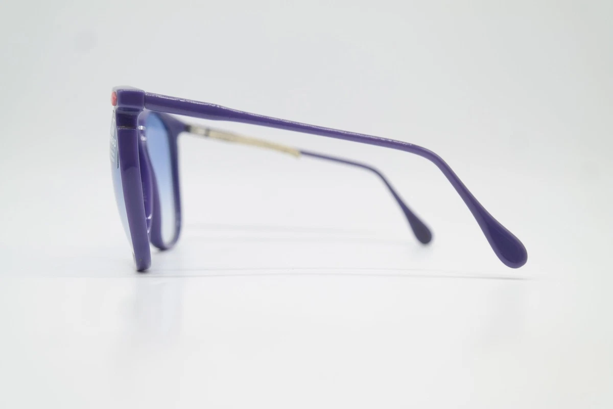 Vintage Sonnenbrille MENRAD 754 Blau Rot Oval sunglasses Brille NOS