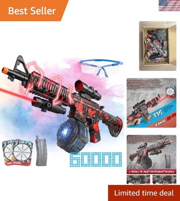Large Electric Gel Splat Blaster, Automatic and Manual with 60,000 Gels