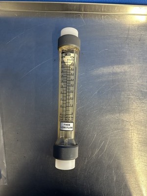 Blue-White F-460 Flowmeter 0   2.0 GPM FMD6 Low Flow GPM/LPM Liquid Acrylic Tube
