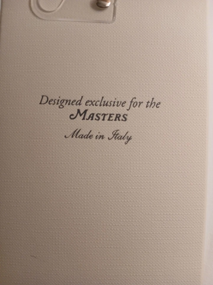 Corbata de cuello de seda italiana fina Masters Golf 2025 del Augusta National Golf Club NUEVA Foto 2 de 2