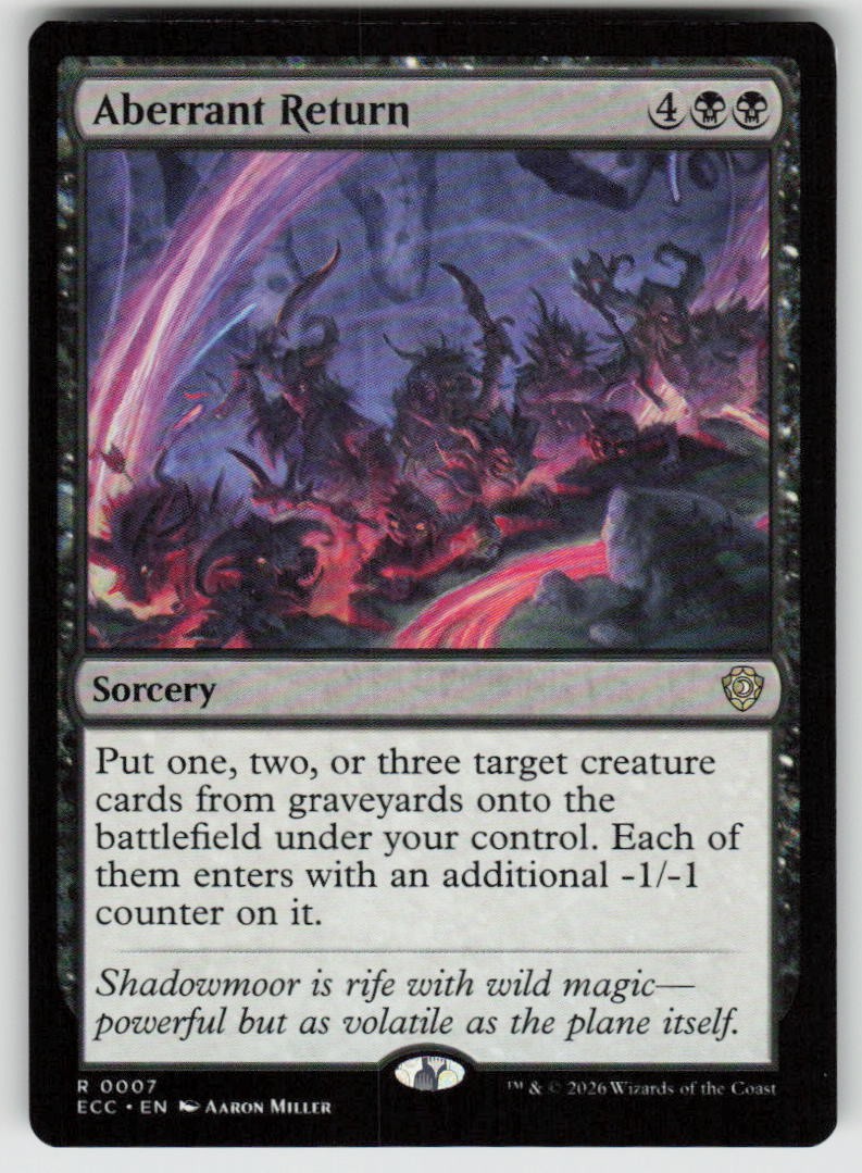 Aberrant Return Rare Commander: Lorwyn Eclipsed 7 MTG Near Mint