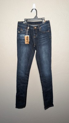 NEW QSD Quiksilver Womens 24/0 Lorne Dark Wash Skinny Jeans
