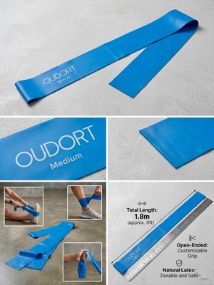 1pc *Neu* OUDORT Widerstansband Blau Medium-Pilatesband für Physiotherapie Reha