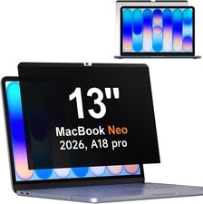 Matte Magnetic Privacy Screen for 13 Inch MacBook Neo A18 Pro 2026, Anti-Glare