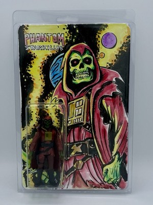 Tim Baron Original Art Card With Phantom Starkiller Action Figure