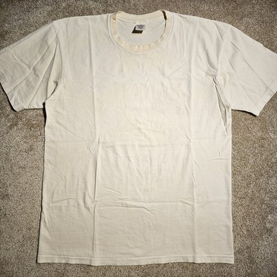 Vtg 90s Stafford Stained Blank Mens M Single Stitch T-Shirt Punk Sleeze Skate 00