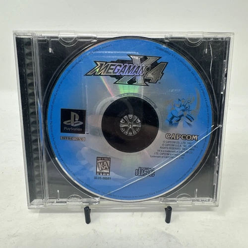 Mega Man X4 - PS1 - No Manual - Tested & Working!