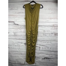 Grade & Gather Dress Women's Large Sleeveless Soft Jersey Shirring Ruched