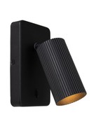 Wandstrahler Mit Schalter Schwarz Esszimmer GU10 H:16 Cm Wandleuchte Flexibel