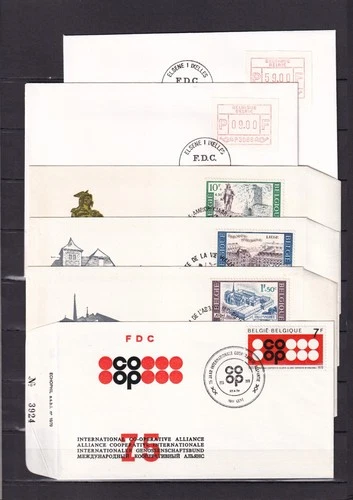 [G190700] Belgium Nice Lot FDC First Day Cover UNG
