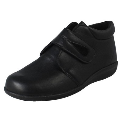 Damen DB Schuhe Klettverschluss Riemen Freizeit Stiefeletten Ferry