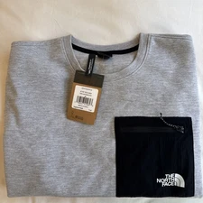 Men's The North Face Tech Crewneck Sweatshirt Size M Gray