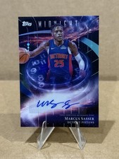 2025 Topps Midnight Marcus Sasser Auto Stroke Of Midnight #SM-MS