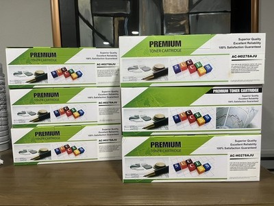 Premium TONER CARTRIDGE AC-H0278AJU For LaserJet M1536 Canon LBP6200D (Lot of 6)