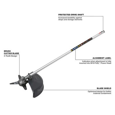 Milwaukee M18 FUEL QUIK-LOK Brush Cutter Attachment (49-16-2738)