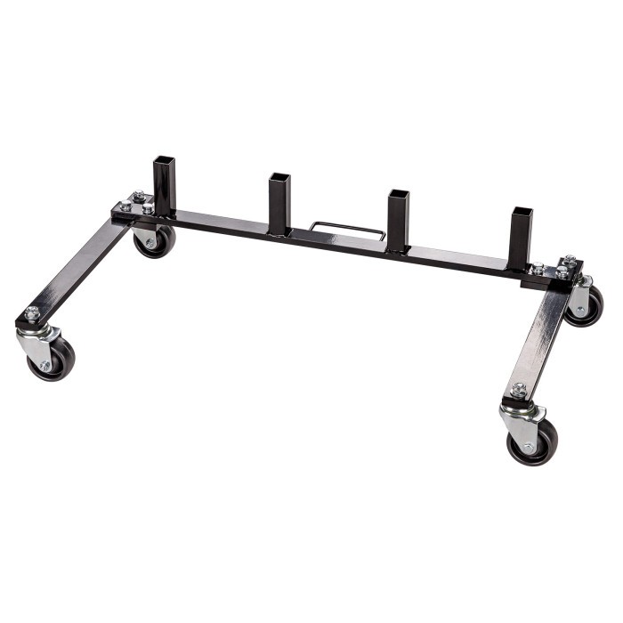 Rack de rangement pour 4 chariots de déplacement de véhicules D24270 atelier