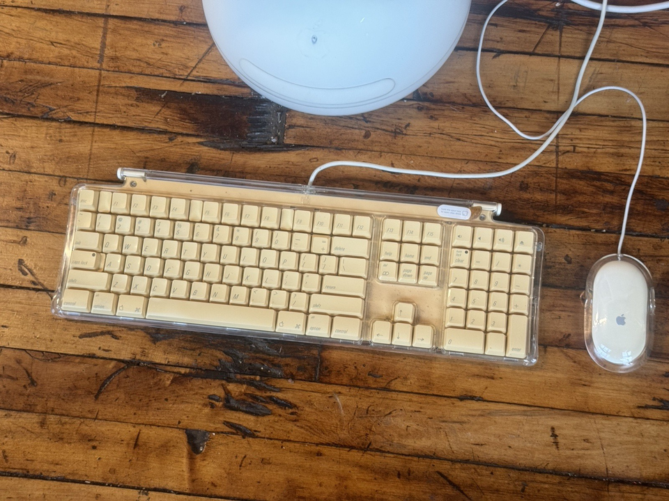 Apple iMac G4 Desktop Computer 2003 M6498 with Pro Keyboard & Mouse ...