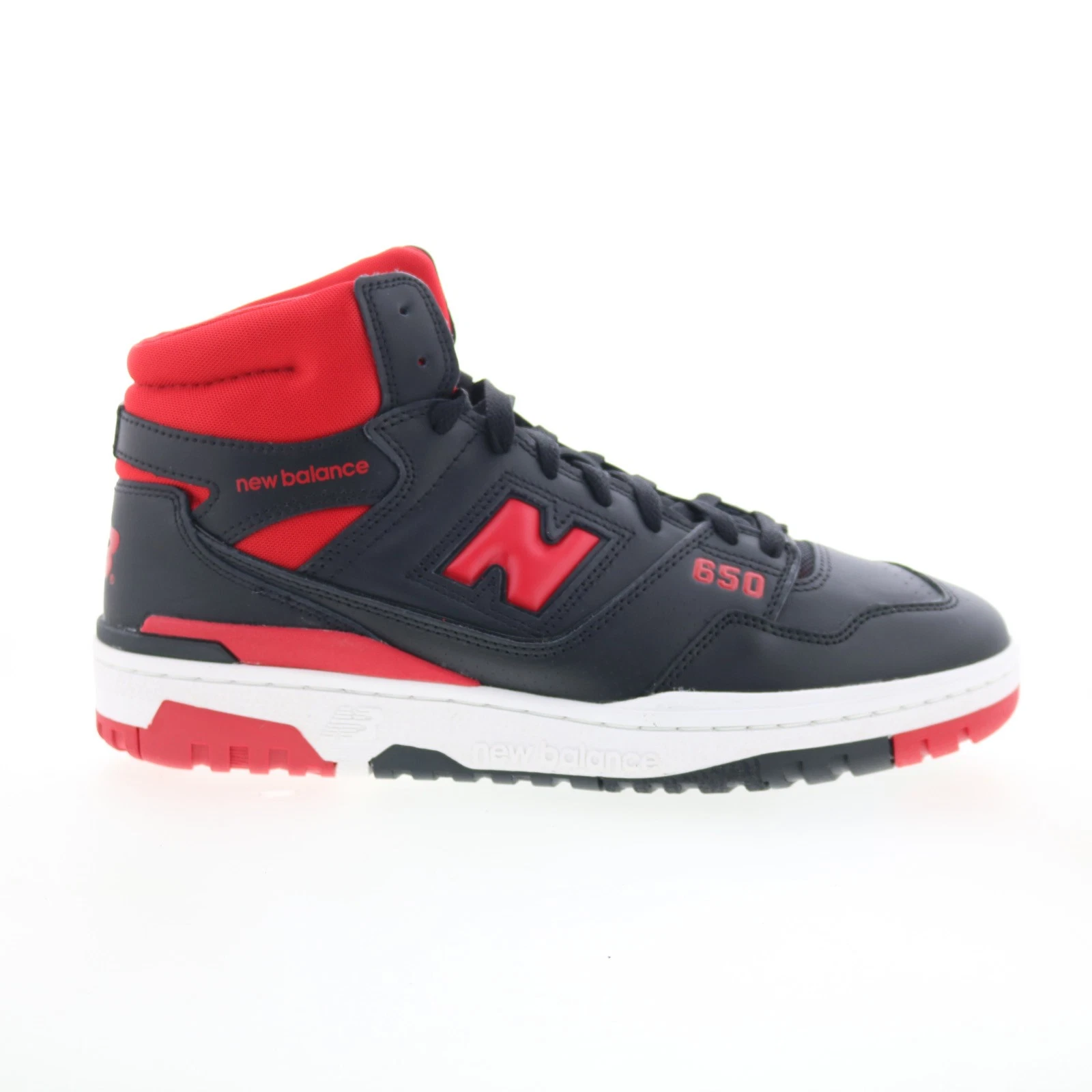 New Balance 650R BB650RBR Mens Black Leather Lifestyle Sneakers Shoes