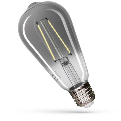 LED E27 ST65 Retro 2,5W =16Watt 150lm Modern 270° Edison Rauchglas 4000K Neutral