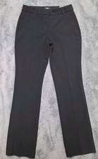 Express Editor Boot Cut Pants 8R Black Mid Rise Flat Front 35 NWT 88