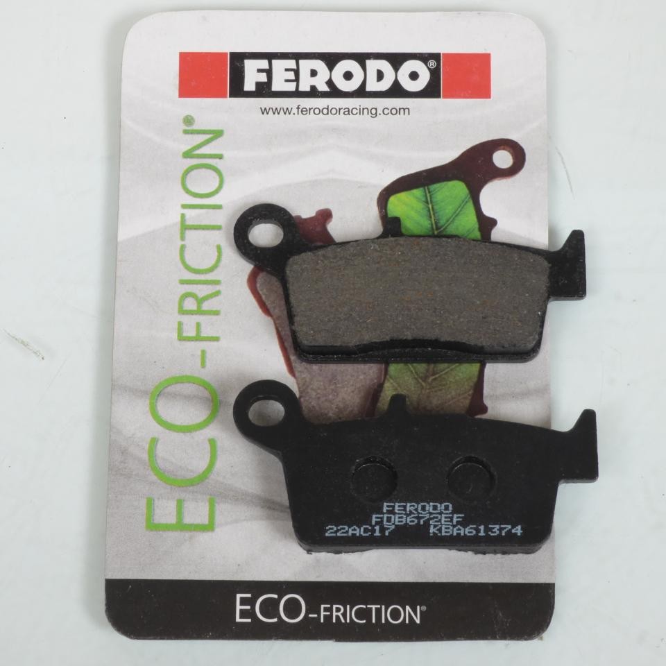 Plaquette de frein Ferodo pour réparer le freinage arrière usé de Yamaha 125 WR