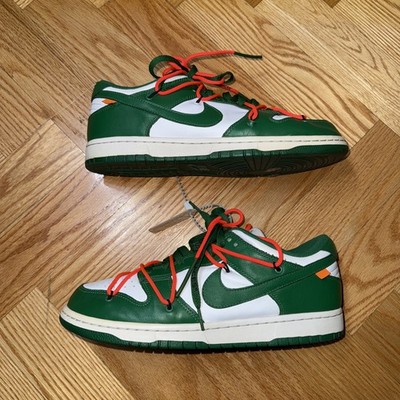 Size 10.5 - Nike Dunk Low x OFF-WHITE Pine Green 2019