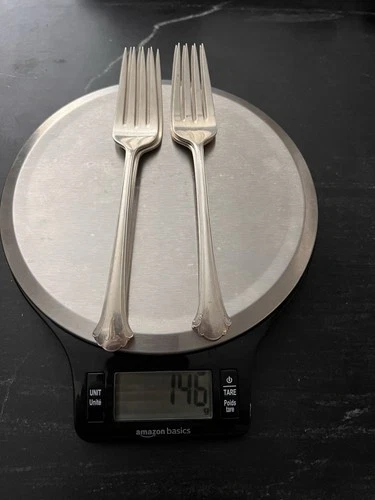 Qty 4 Towle Chippendale Sterling Silver Fork - 146 Grams - 4.34 ozt