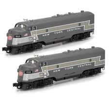 Menards O Gauge Powered NEW YORK CENTRAL F Unit Diesel Locomotive AA Set