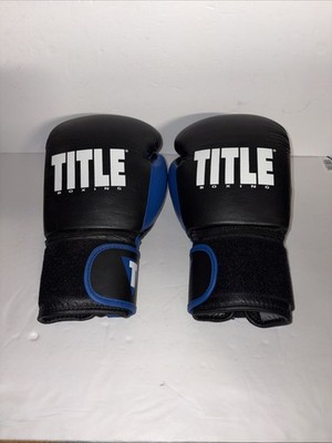 TITLE BOXING Dynamic Strike Heavy Bag Gloves - Blue/Black - 16 Oz