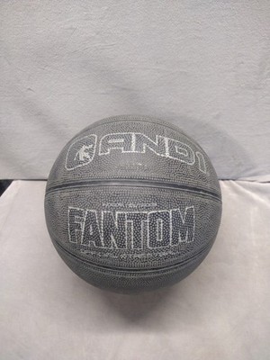 Vintage AND1 And 1 Basketball Ball Fantom Rubber Black Official Size 7 29.5 