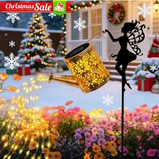 Solar Watering Can Light Garden LED Outdoor Kettle Flower Fairy Lawn Art Lamp⭐