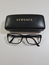 VERSACE Eyeglasses MOD. 3154 GB1 Polished Black Square Frame Italy 54 17 140