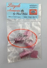 HUNT WILDE VIOLET Glitter Bicycle Flag Valve Caps *NOS*- Schwinn STINGRAY