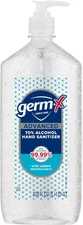 Germ-X Advanced Hand Sanitizer, Non-Drying Moisturizing Clear Gel, Instant and N