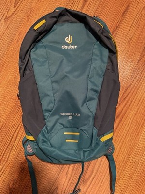 Deuter Speed Lite 12 Green Blue Hiking Daypack Backpack 