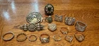 New ListingVintage to Modern 16 Piece Lot Mixed Costume Jewelry Rings Brooches Pendant