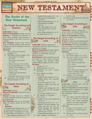 New Testament | QuickStudy Laminated Reference Guide | Thomas Smith | Broschüre