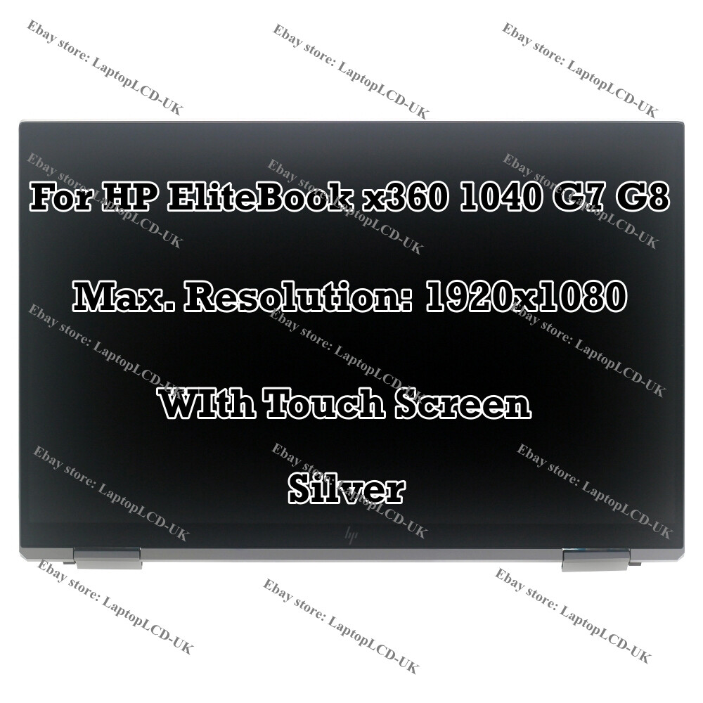 14.0"" M46726-001 HP EliteBook x360 1040 G7 G8 FHD LCD LED Touch Screen Assembly