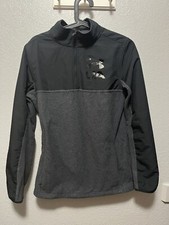 Under Armour 1/4 Zip Loose Fit Black  Gray Coldgear Jacket Boys Youth Size YXL