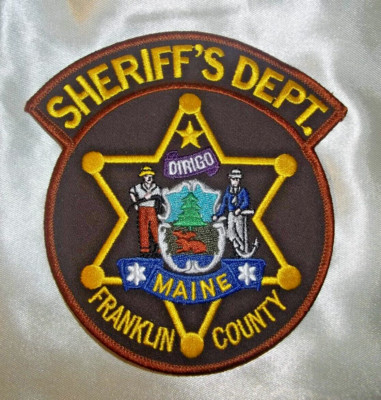 NEW Embroidered Uniform Shoulder Patch Franklin County Sheriff's Dept. MAINE